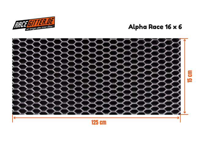 Alpha Race 16x6 Größe 125 x 15 cm