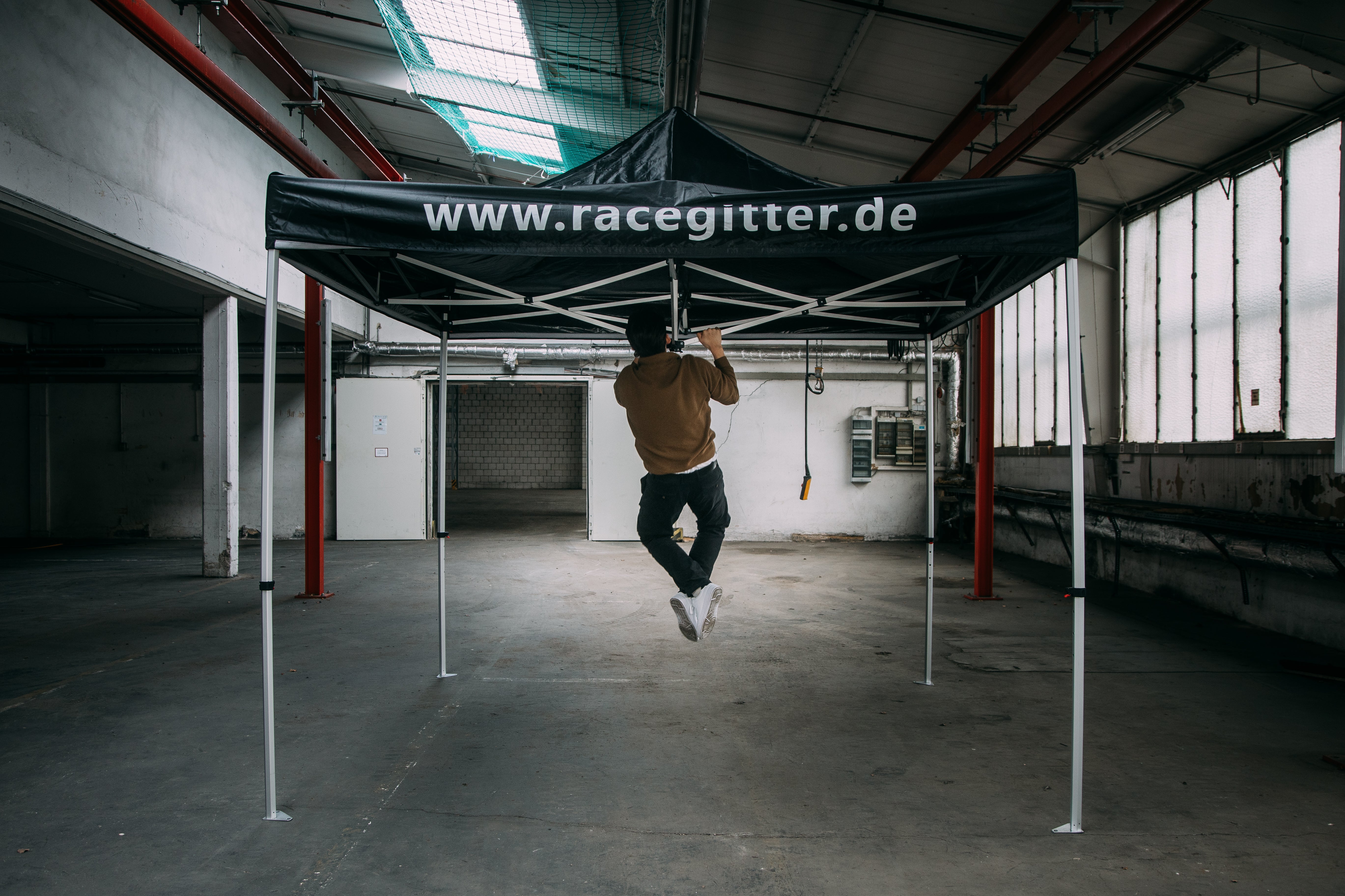 renn zelt Racegitter.de Aluminium