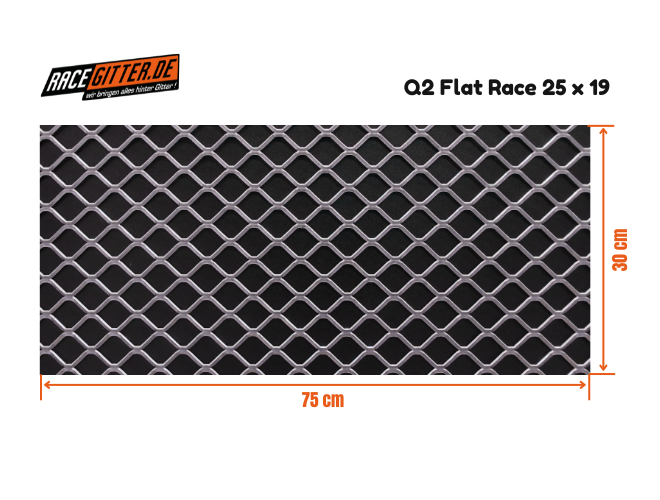 Q2 Flat Race 25x19 Größe 75 x 30 cm