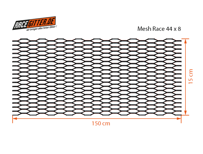 Racegitter | Mesh Race 44x8 - Racegitter.de