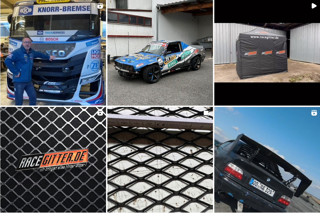 racing zelt 3x3 Racegitter.de Aluminium